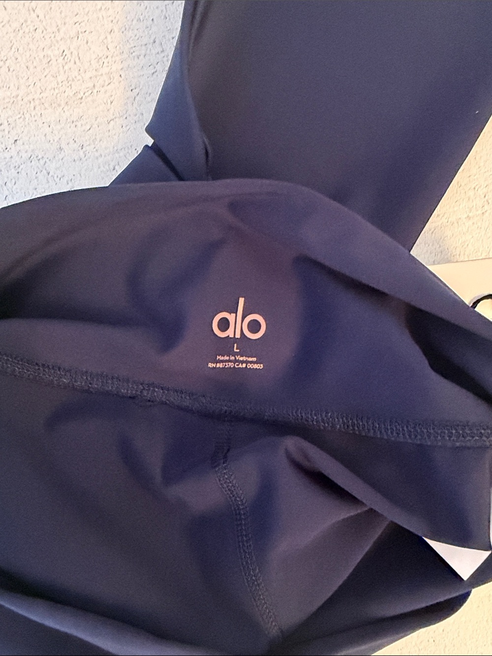 Alo High Waist 7/8 Air Lift Leggings - Navy - Picture 9 of 10